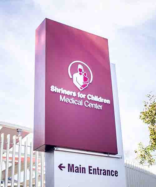 Shriner Hospital Sign